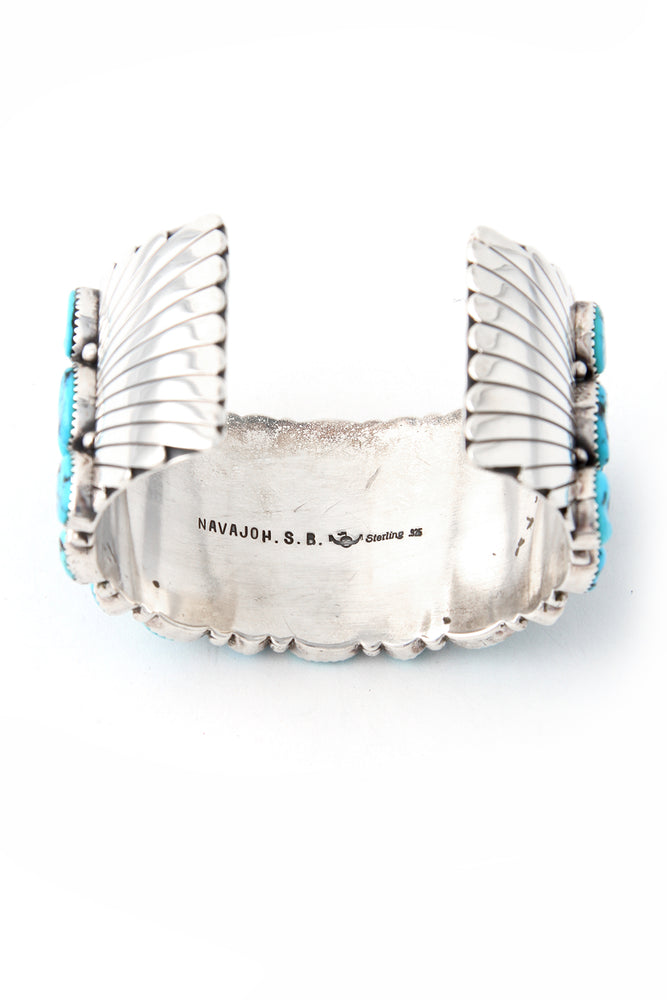 Sleeping Beauty Turquoise Cluster Cuff