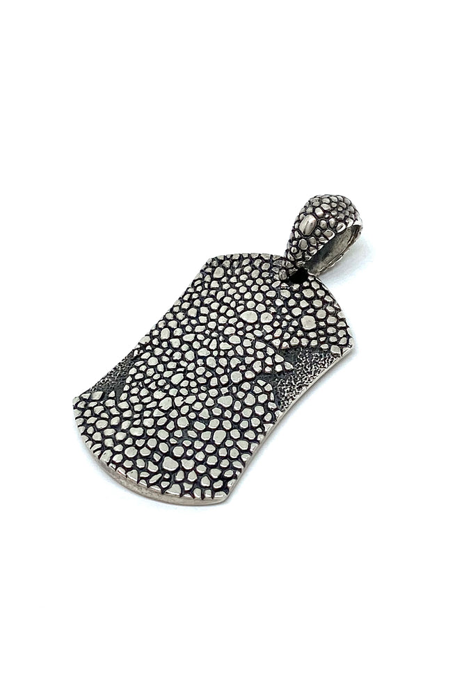 Men’s Sterling Silver Textured Pendant