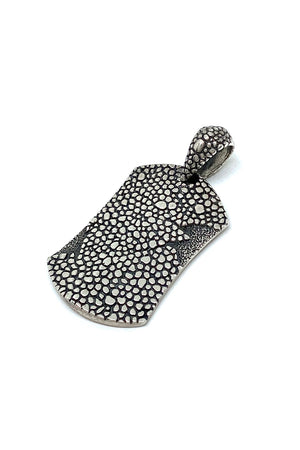 
                
                    Load image into Gallery viewer, Men’s Sterling Silver Textured Pendant
                
            