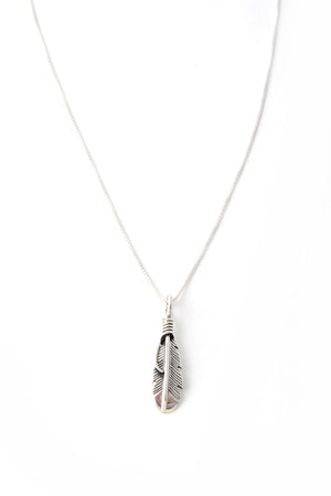 
                
                    Load image into Gallery viewer, Silver Feather Pendant
                
            