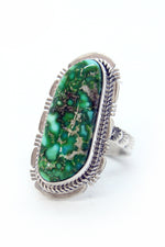 Navajo Sonoran Gold Turquoise Ring (Size 7 ½)