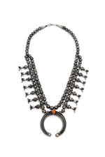 Spiny Shell Squash Blossom Necklace