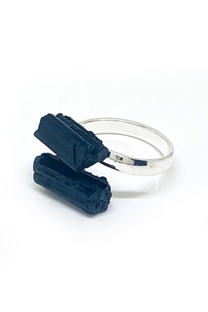 Double Stone Wrap Ring (adjustable)