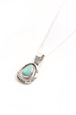 Dry Creek White Turquoise Pendant