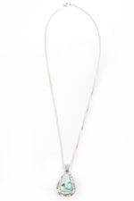 Simple Dry Creek White Turquoise Pendant