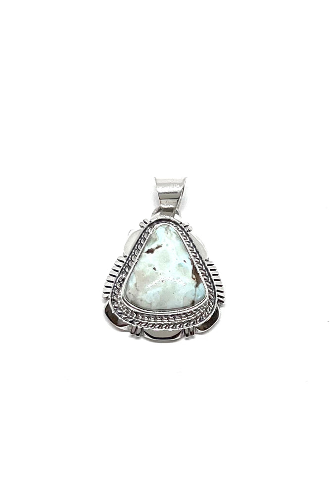
                
                    Load image into Gallery viewer, Thomas Francisco Dry Creek White Turquoise Pendant
                
            