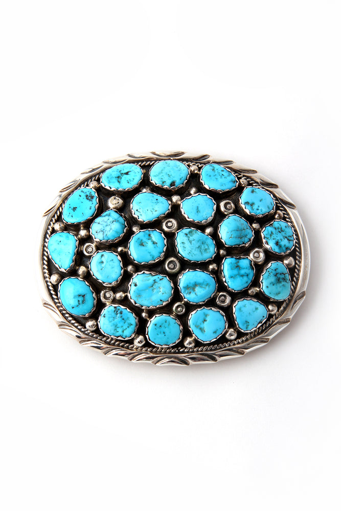Turquoise Cluster Belt Buckle