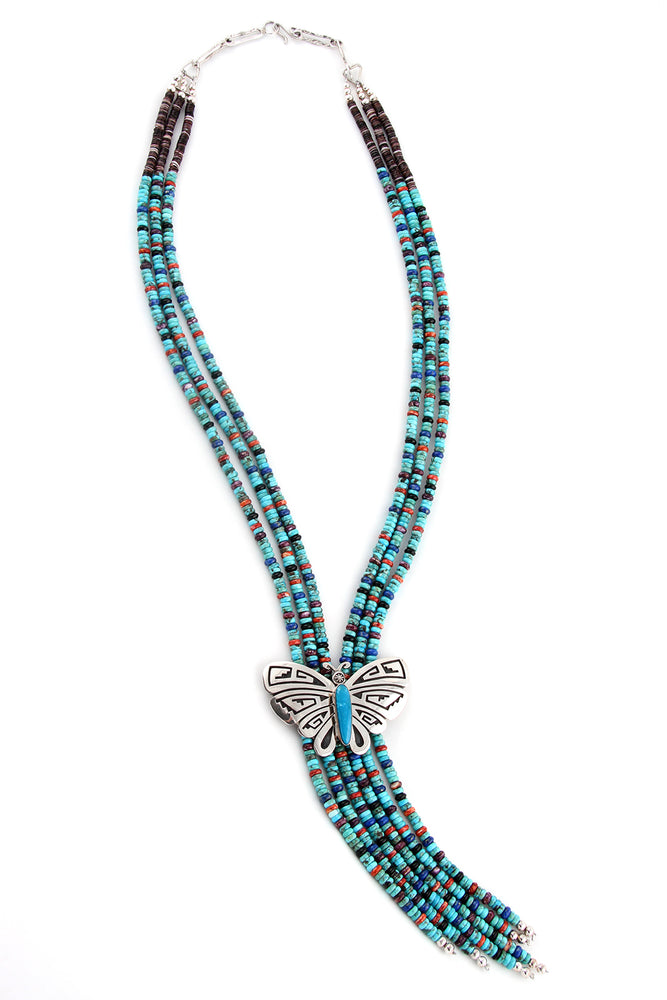 
                
                    Load image into Gallery viewer, Everett and Mary Teller Butterfly Lariat Necklace
                
            