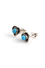 Children's Turquoise Heart Earrings