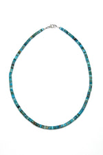Genuine Turquoise Heishi Bead Necklace