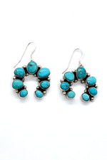 Turquoise Naja Earrings by Maynard Garcia