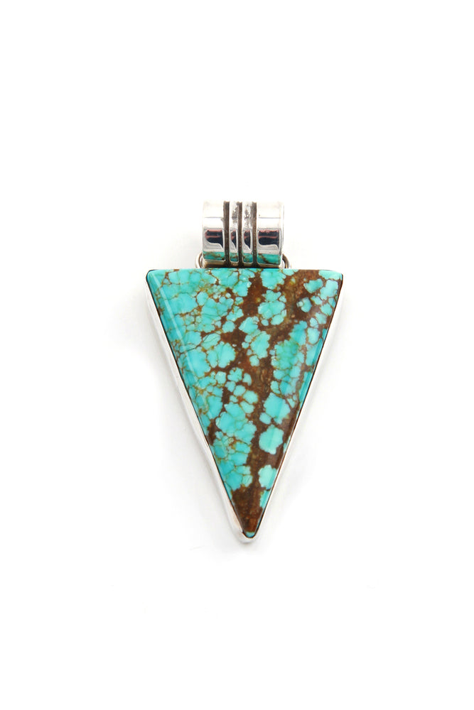 Natural Turquoise Triangle Pendant
