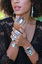 White Buffalo Turquoise Ring (Size 7)